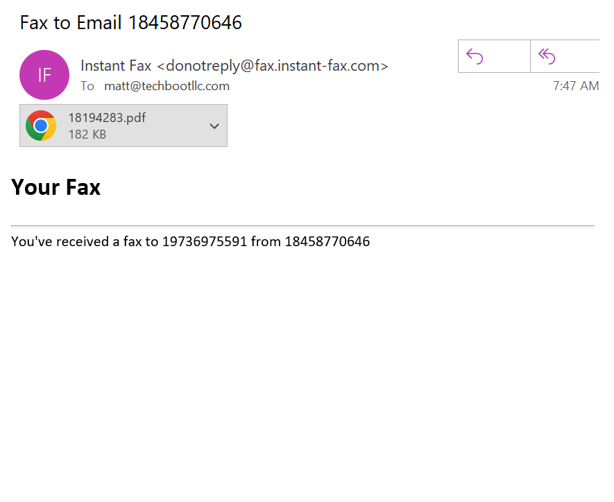 TechBoot Receive Fax Email